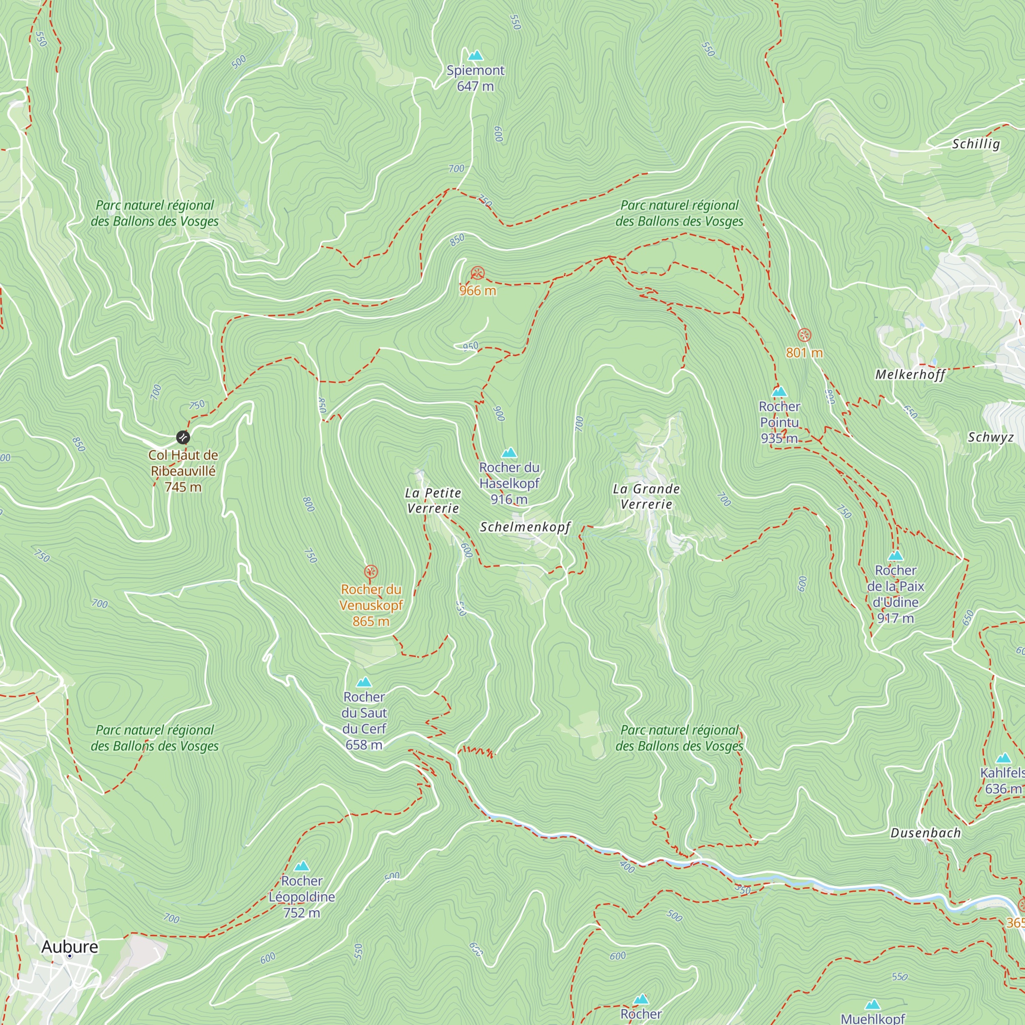 Chalet du Club Vosgien de Ribeauvillé map