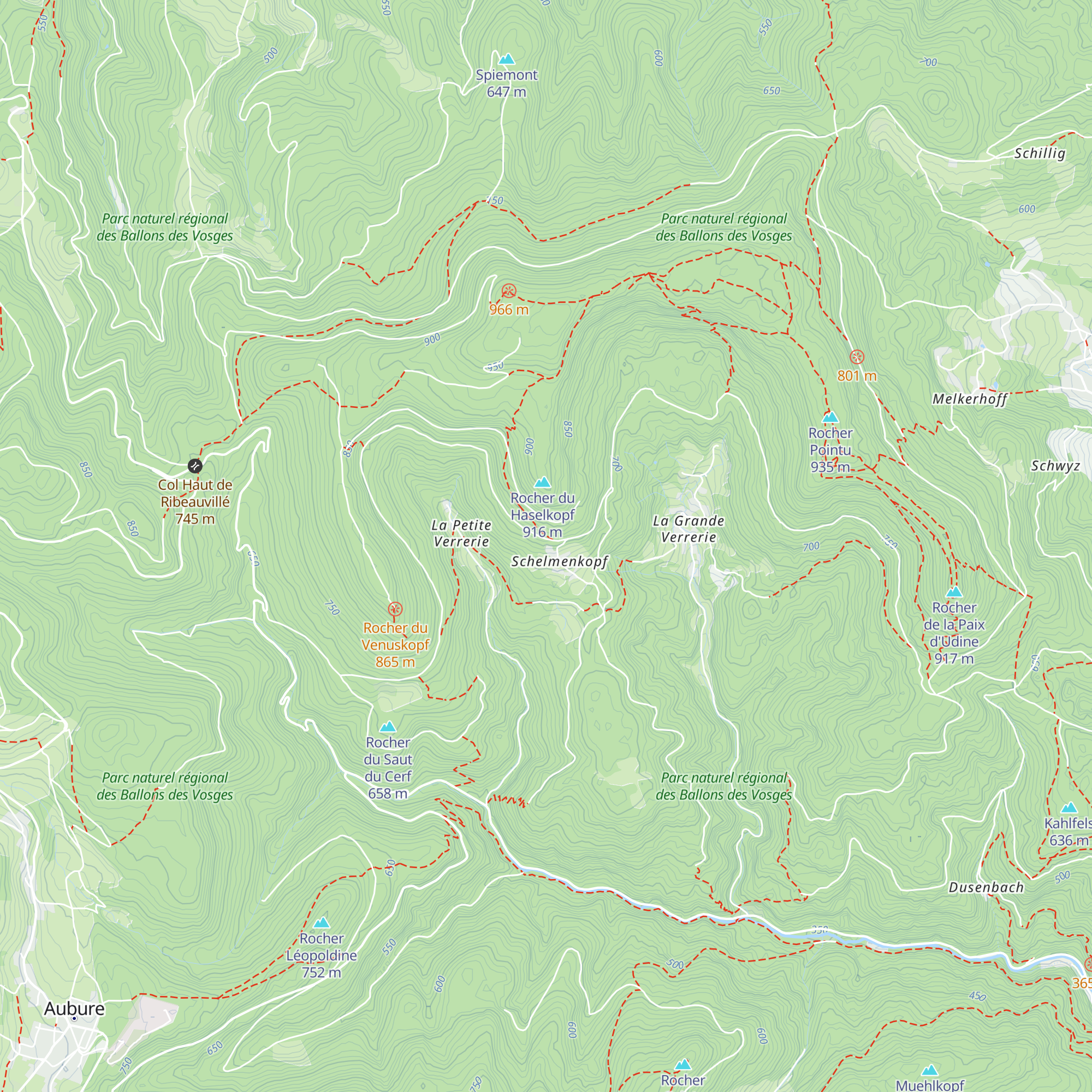 Chalet du Club Vosgien de Ribeauvillé map
