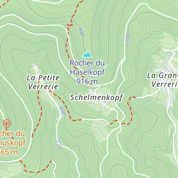 Map of Chalet du Club Vosgien de Ribeauvillé