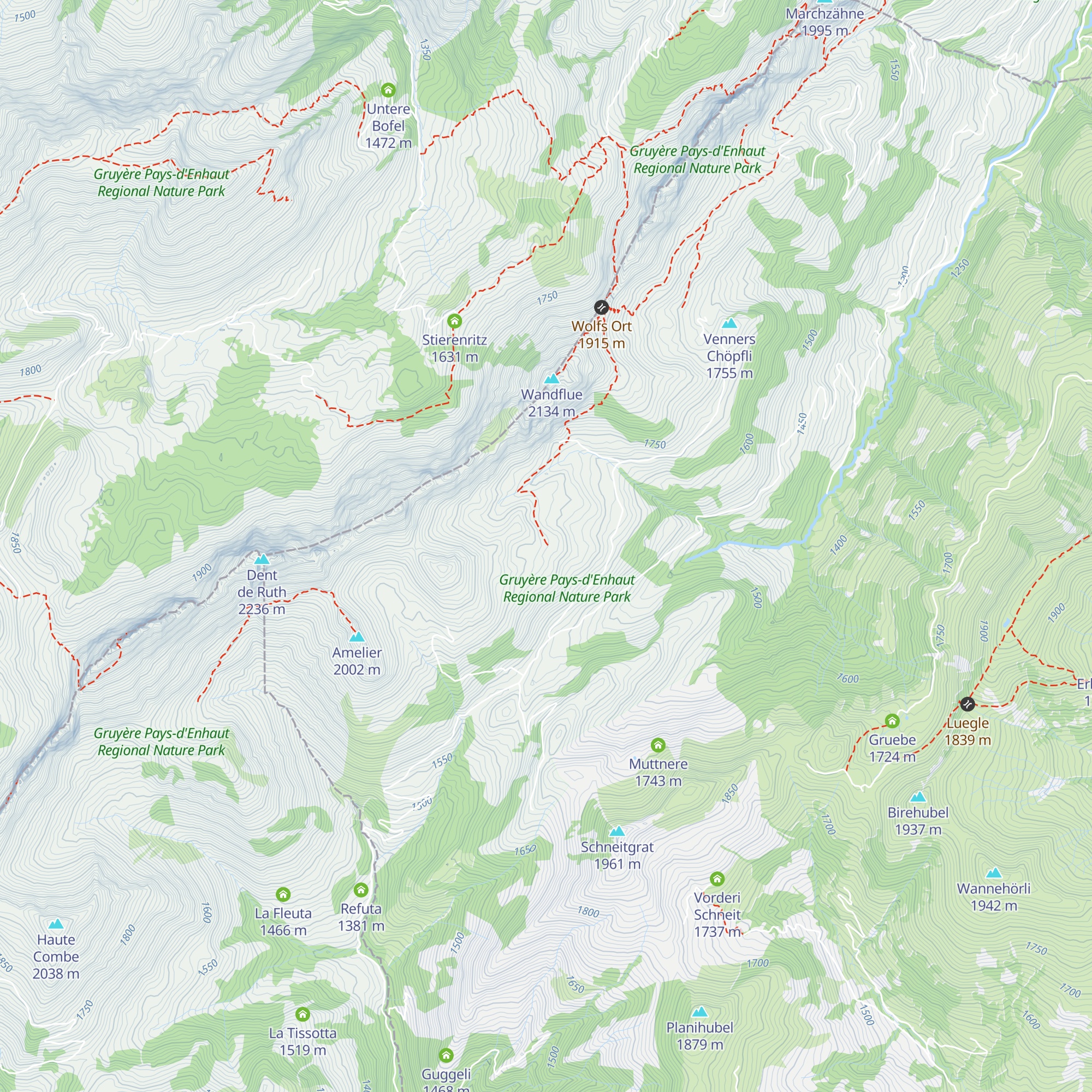 Husegghütte map