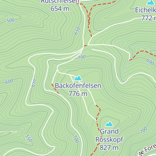 Map of Backofenfelsen