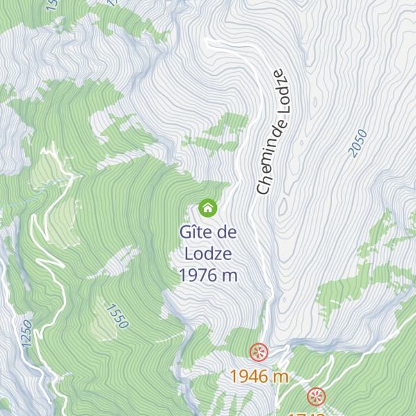 Map of Gîte de Lodze