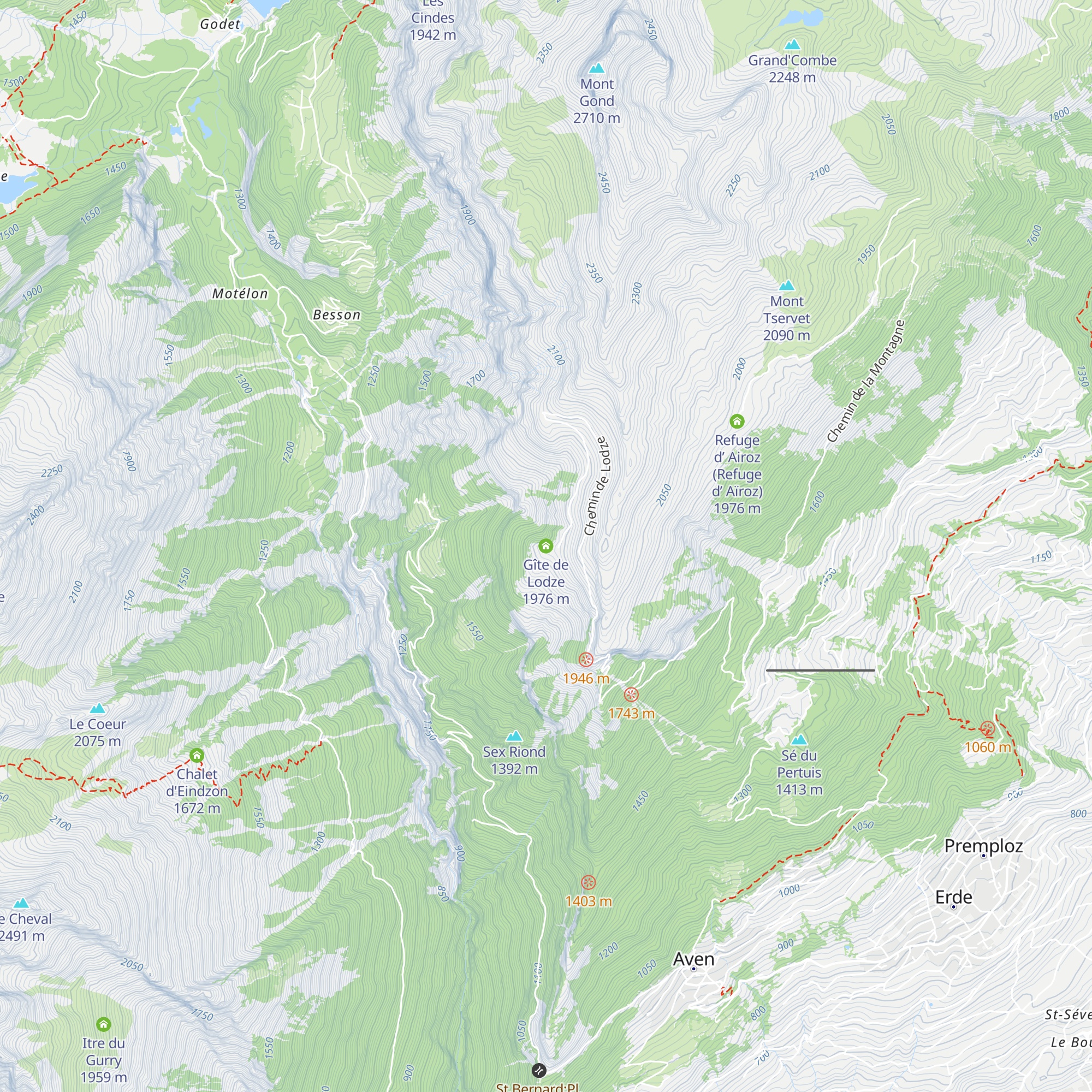 Gîte de Lodze map