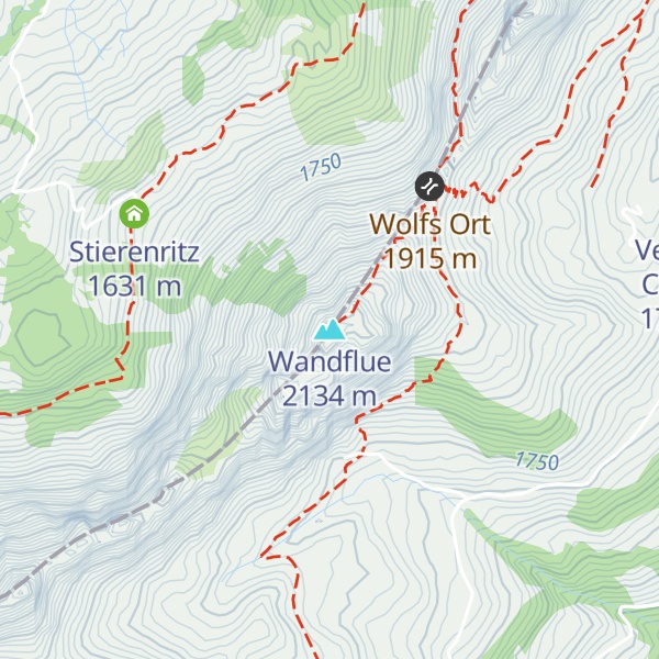 Map of Wandflue