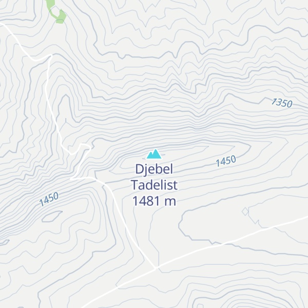 Map of Djebel Tadelist