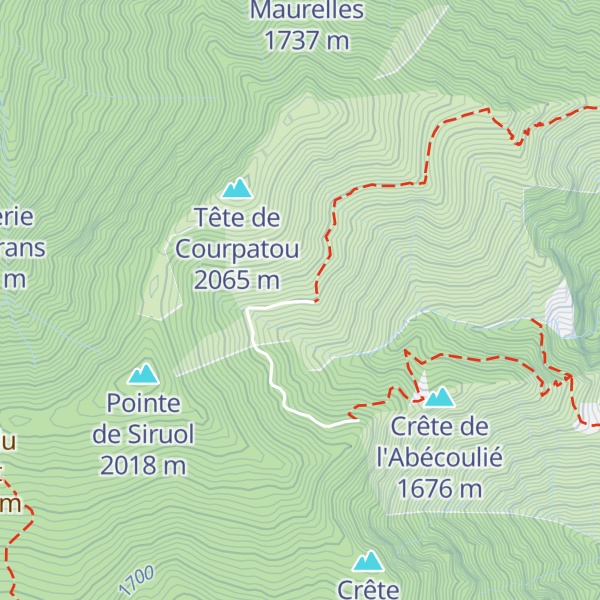 Map of Vacherie de Roquebillière