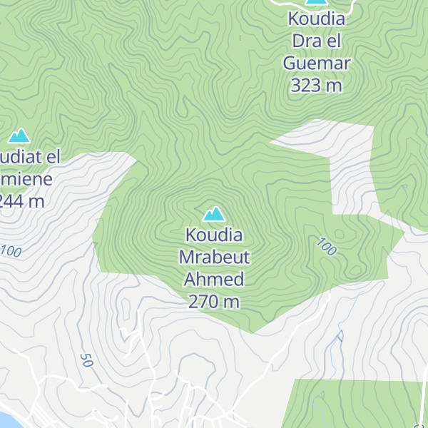 Map of Koudia Mrabeut Ahmed