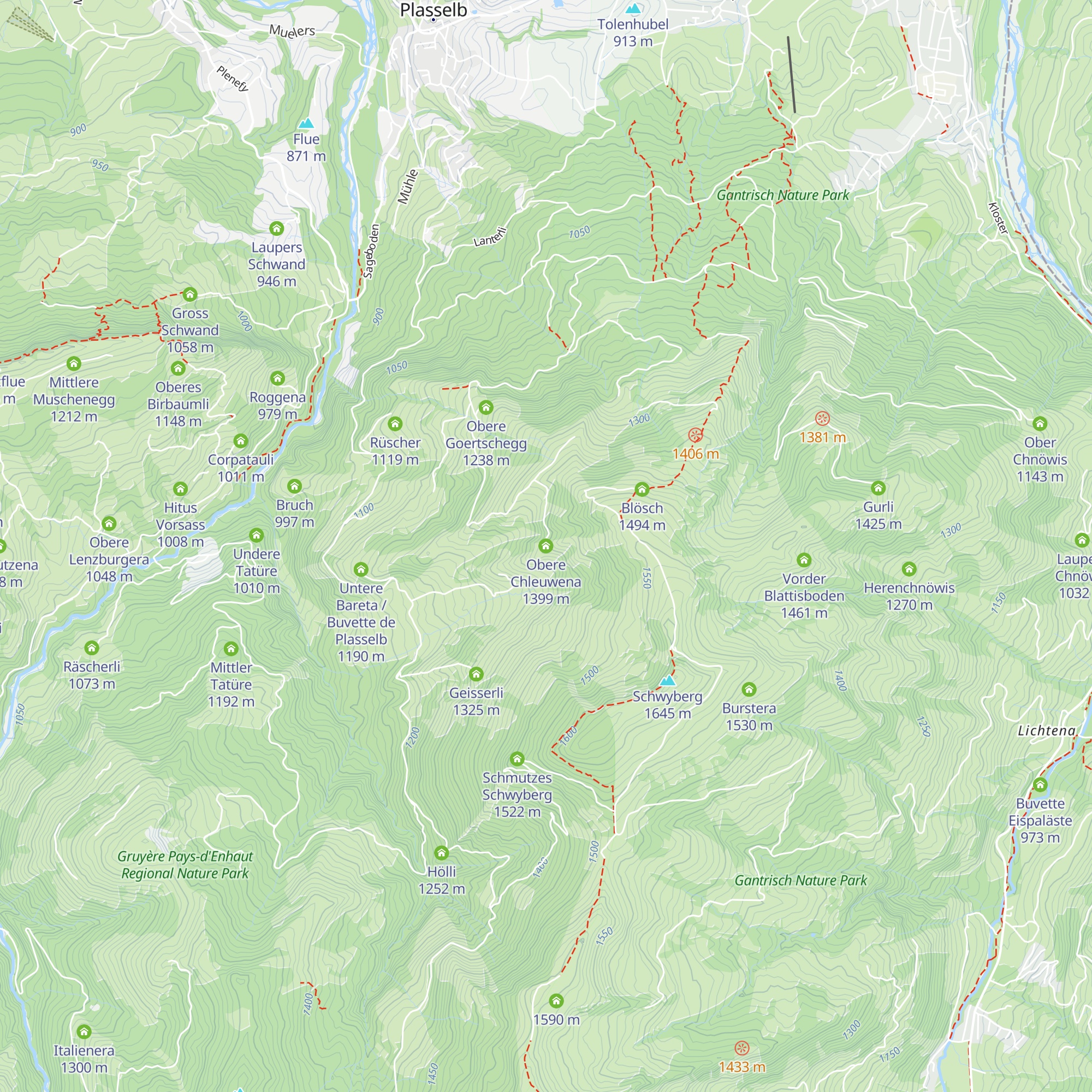 Obere Chleuwena map