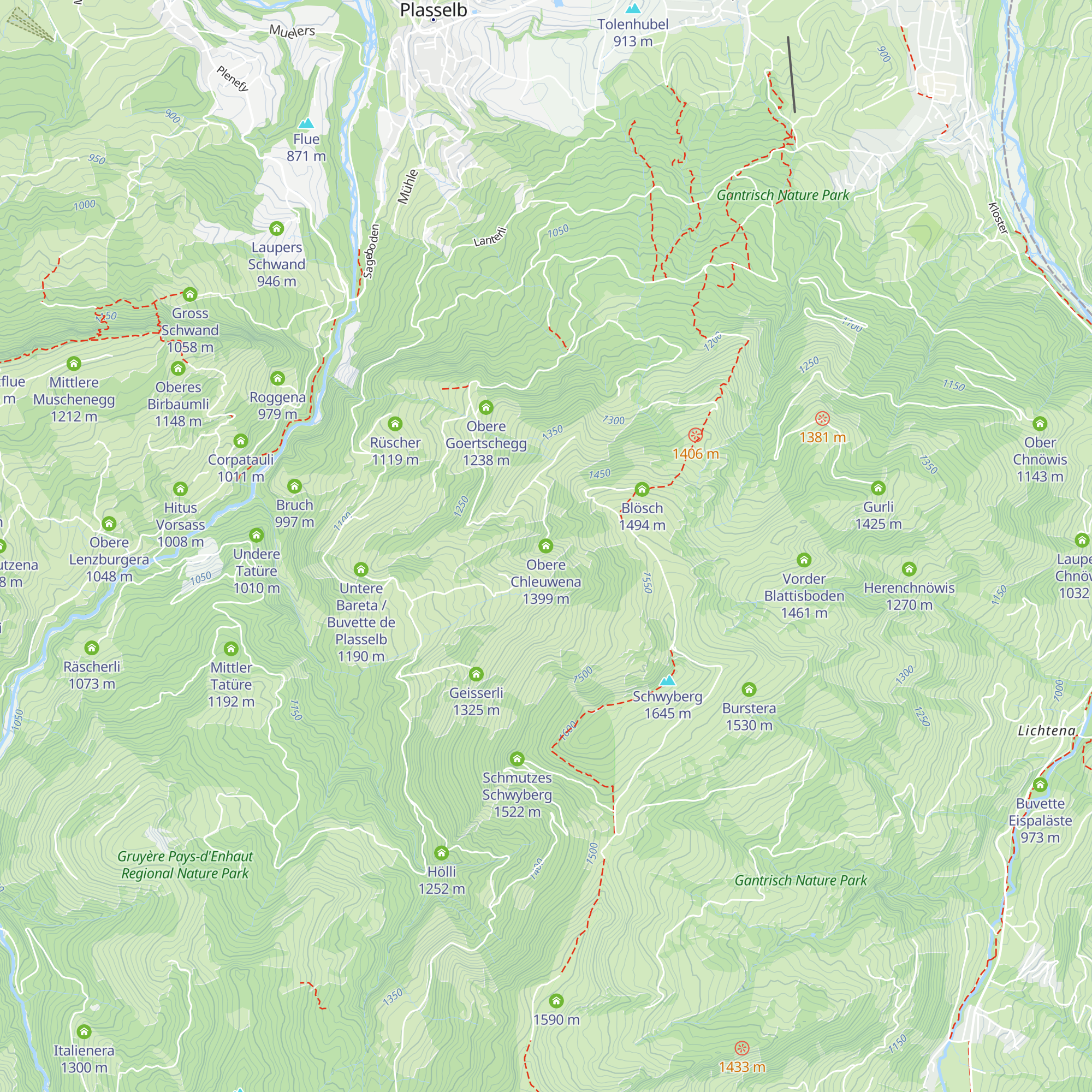 Obere Chleuwena map