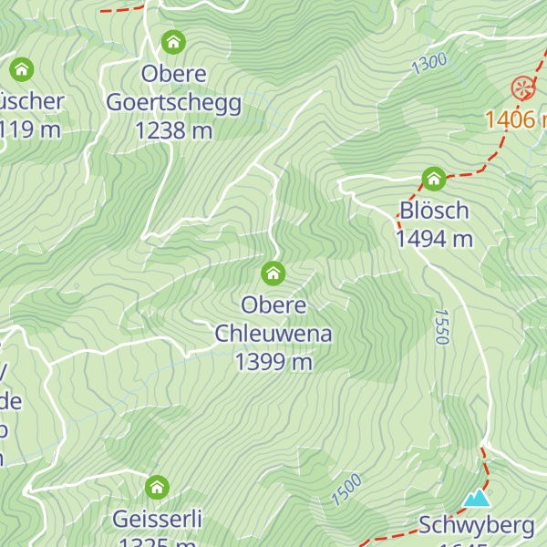 Map of Obere Chleuwena
