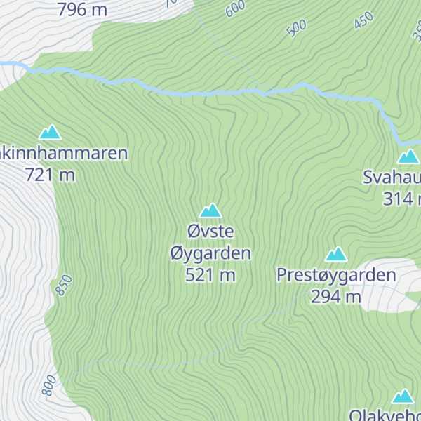 Map of Øvste Øygarden