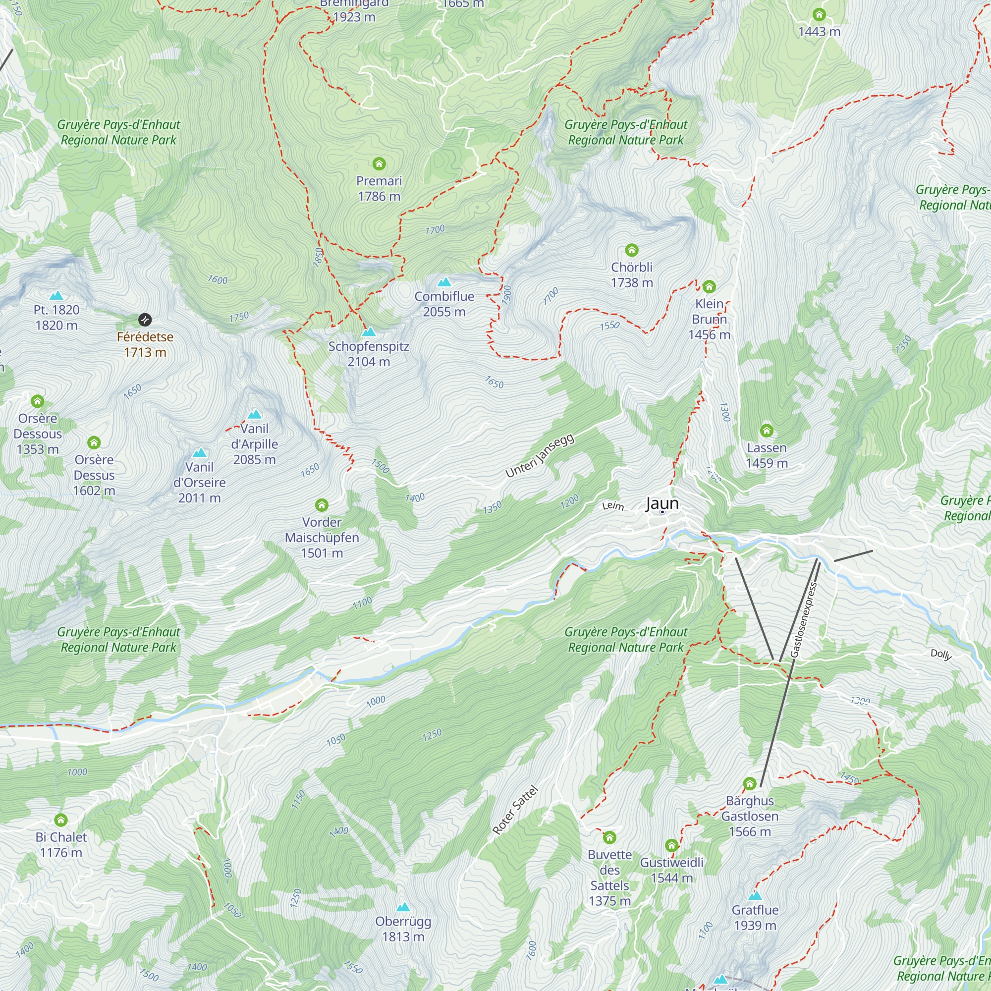 Buvette Jansegg map