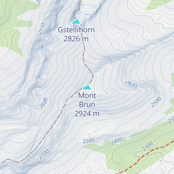 Map of Mont Brun