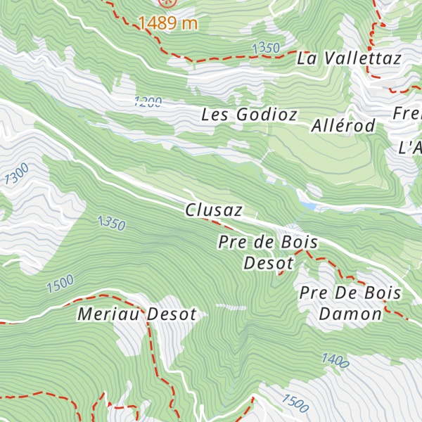 Map of La Clusaz
