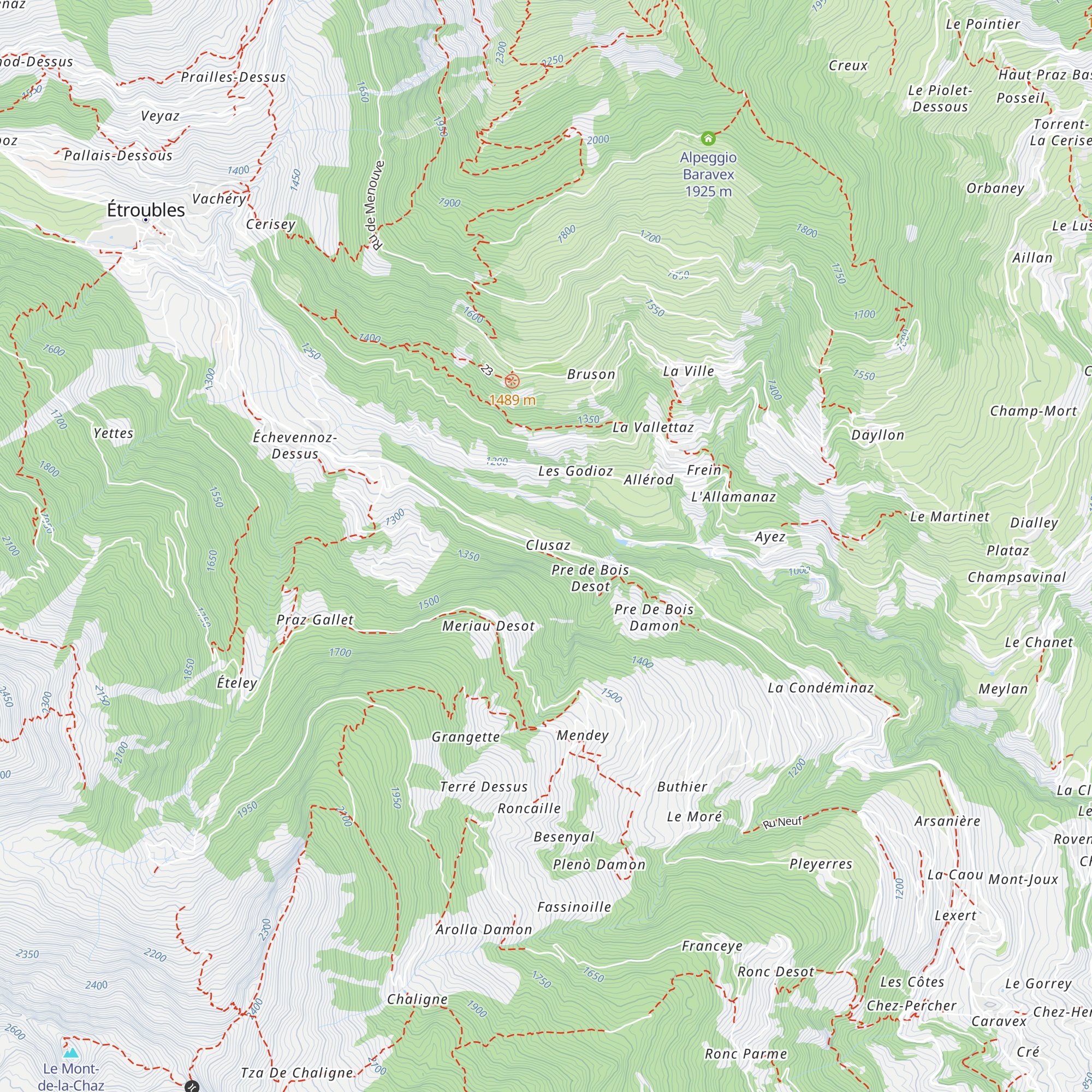 La Clusaz map