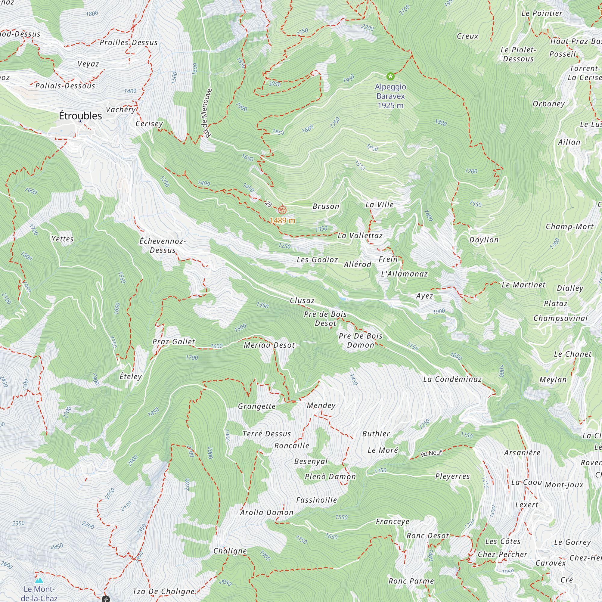 La Clusaz map