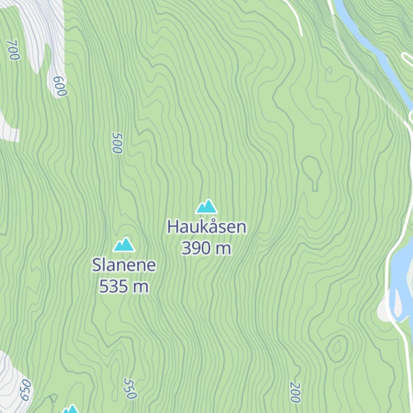 Map of Haukåsen