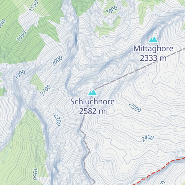 Map of Schluchhore
