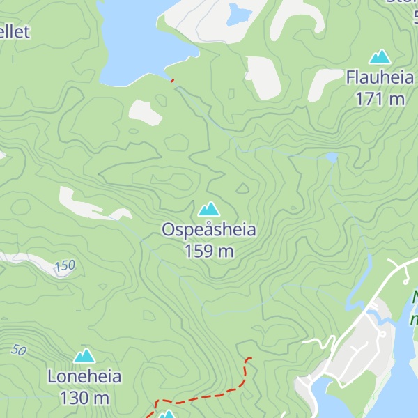Map of Ospeåsheia