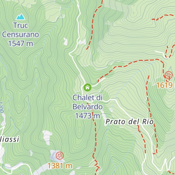 Map of Chalet di Belvardo