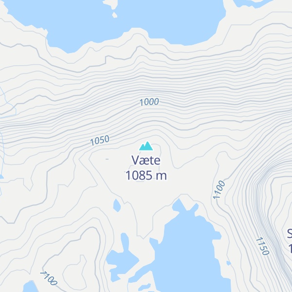Map of Væte