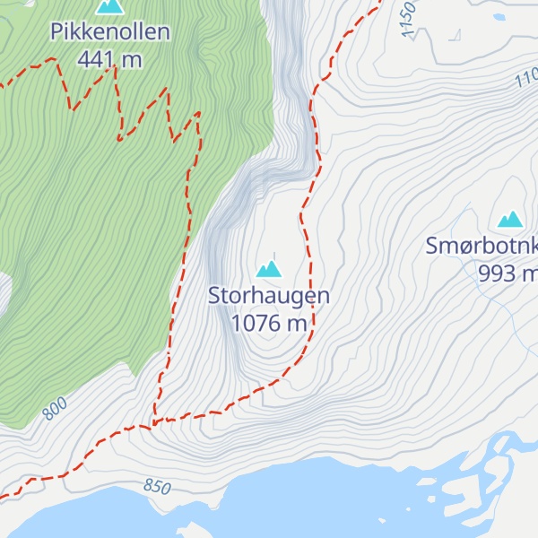 Map of Storhaugen