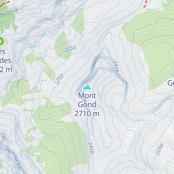 Map of Mont Gond