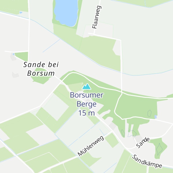 Map of Borsumer Berge