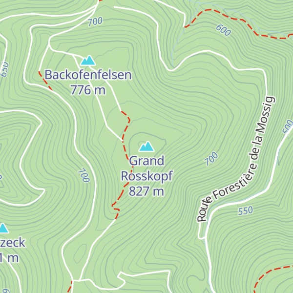 Map of Grand Rosskopf