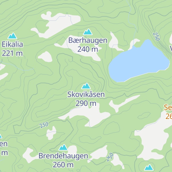 Map of Skovikåsen