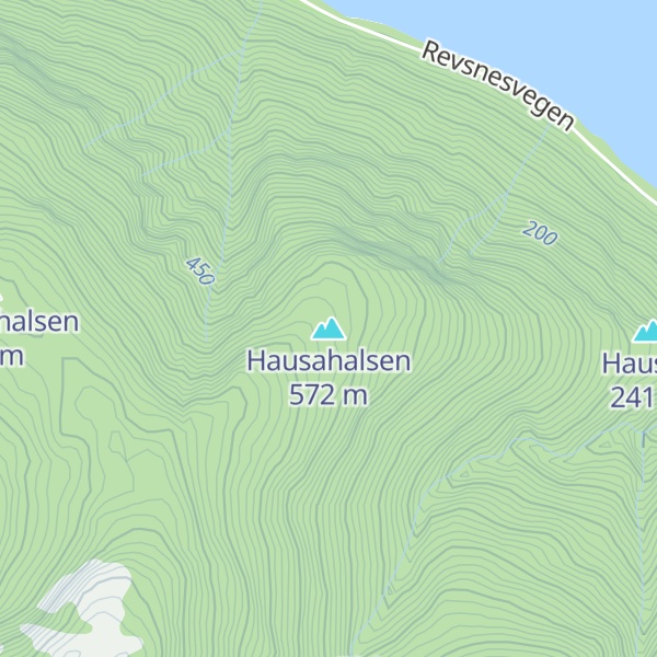 Map of Hausahalsen