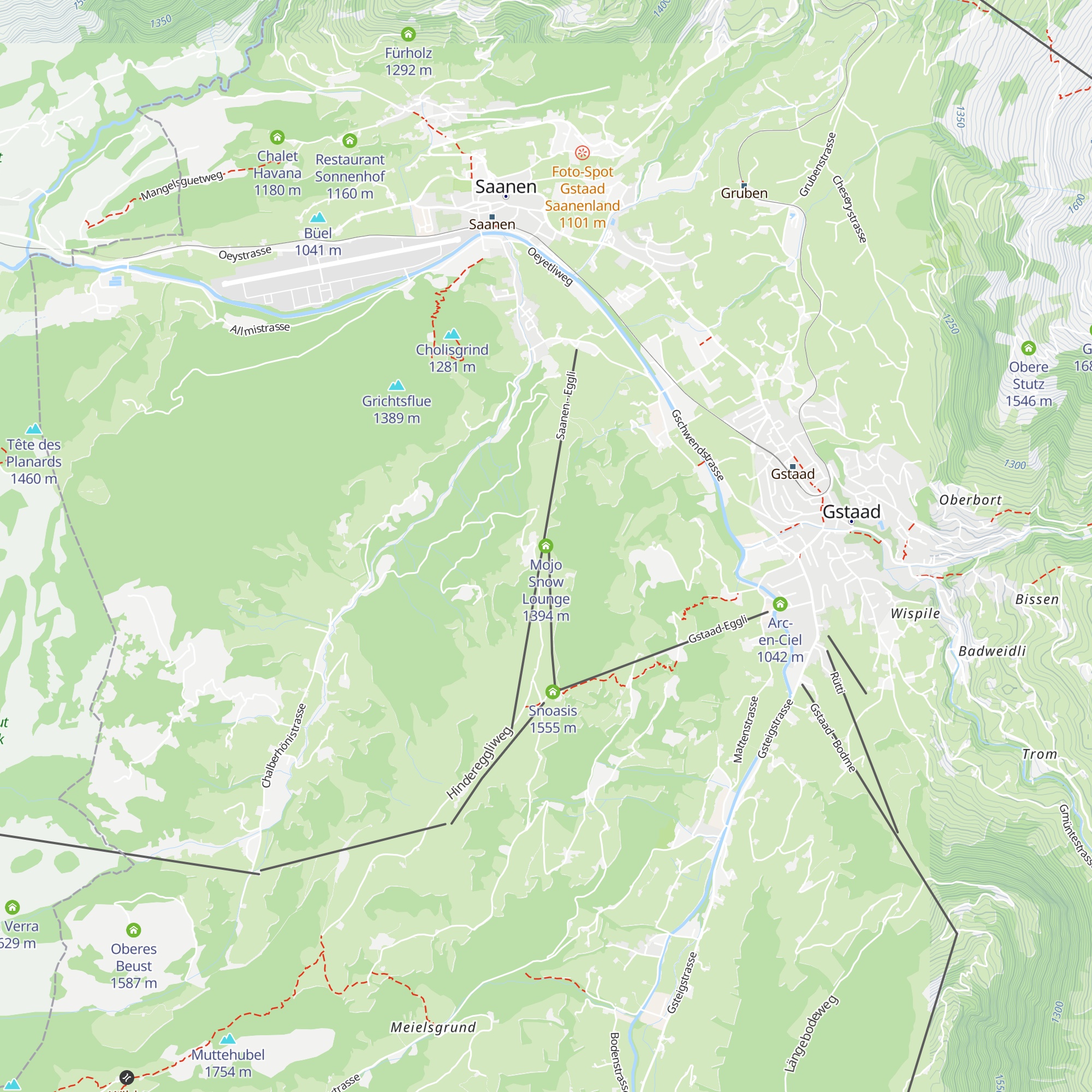 Mojo Snow Lounge map