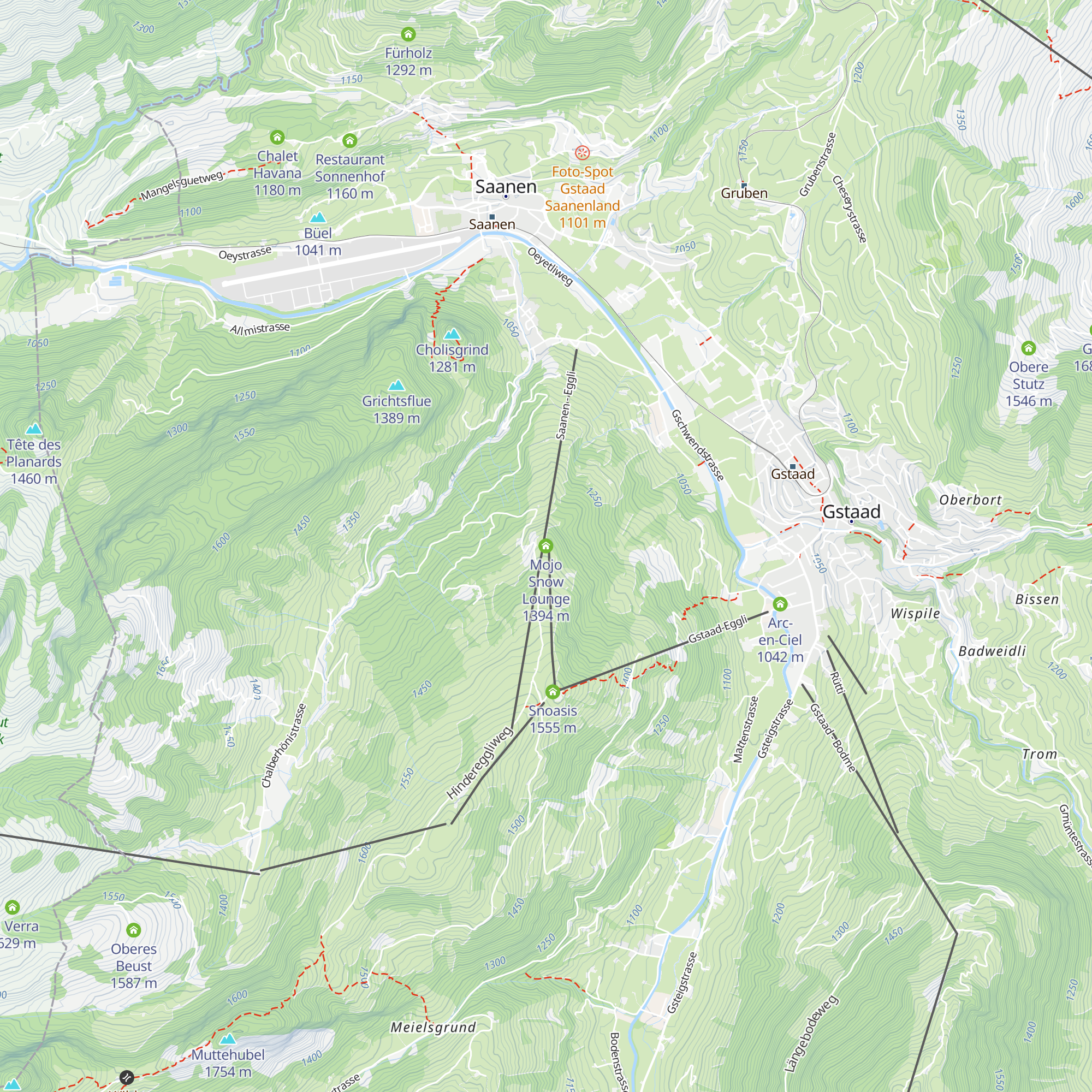 Mojo Snow Lounge map