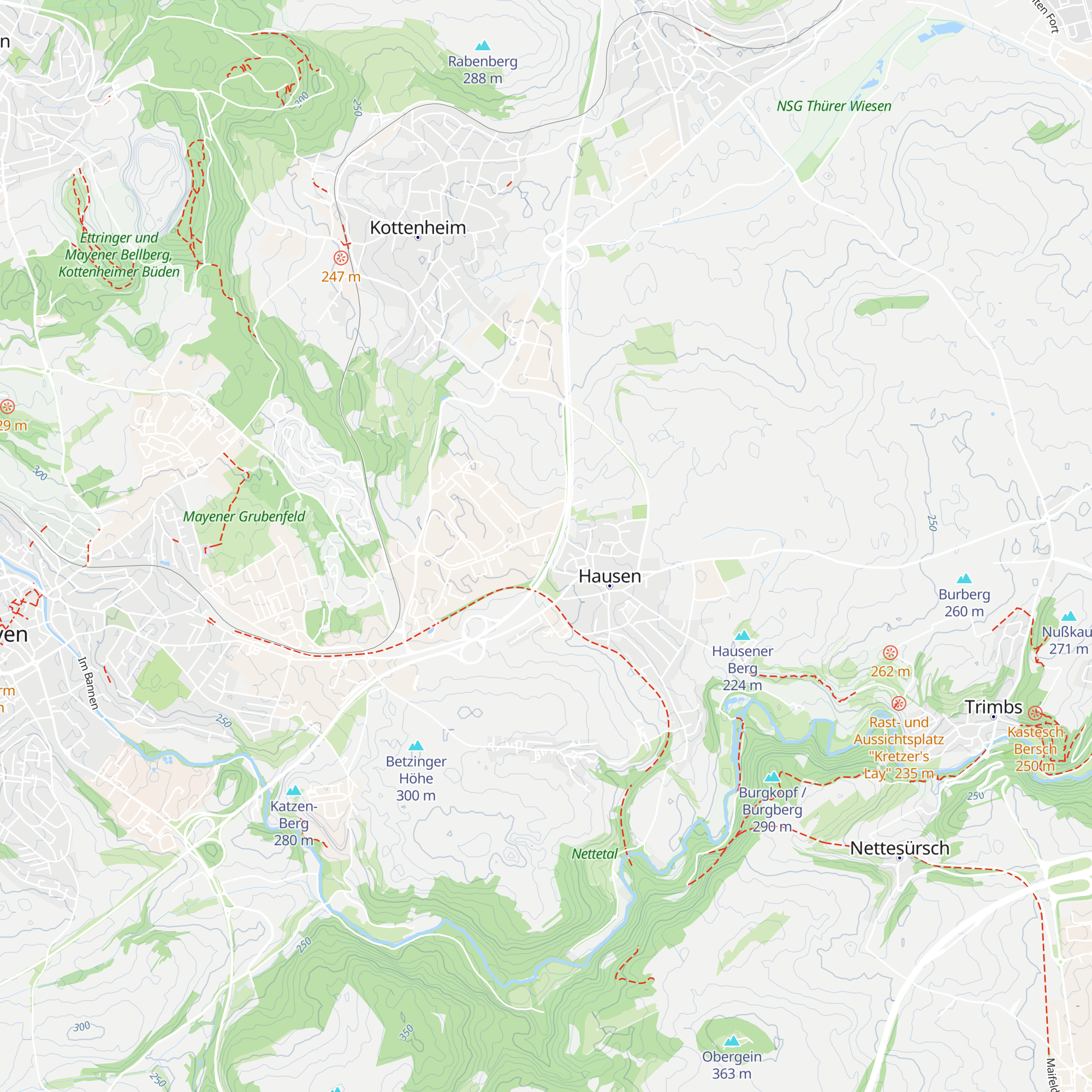 Verkehrsbetrieb Rhein-Eifel-Mosel GmbH map