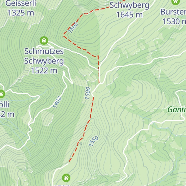 Map of Hapferen Schwyberg