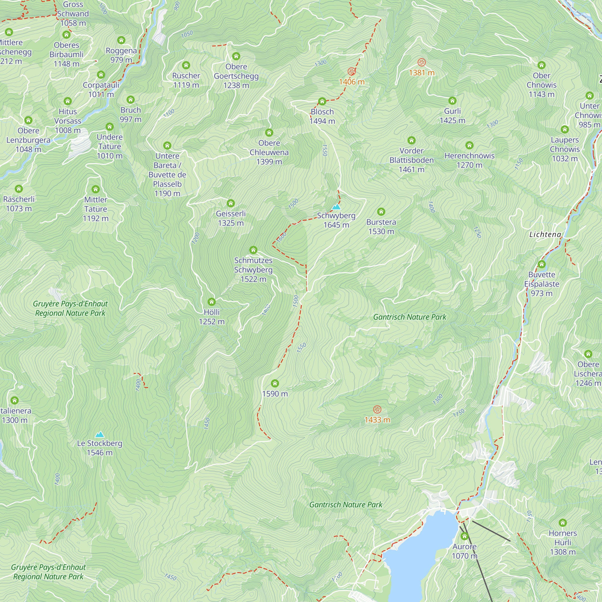 Hapferen Schwyberg map