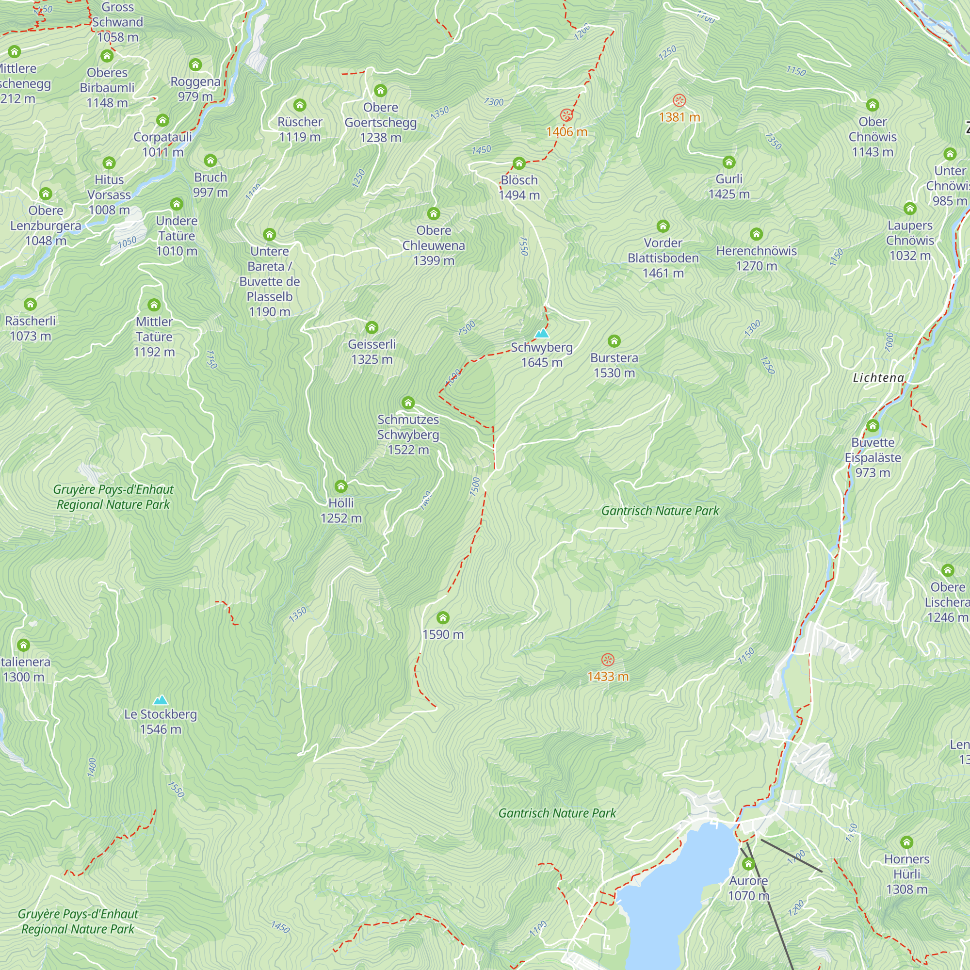 Hapferen Schwyberg map