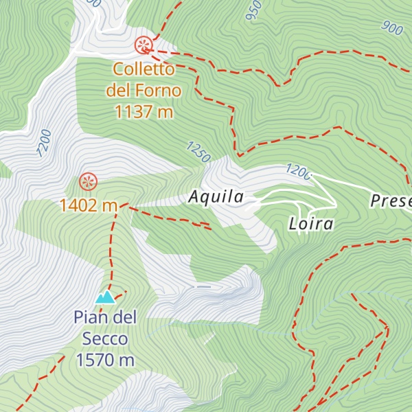 Map of Ex stazione valle seggiovia