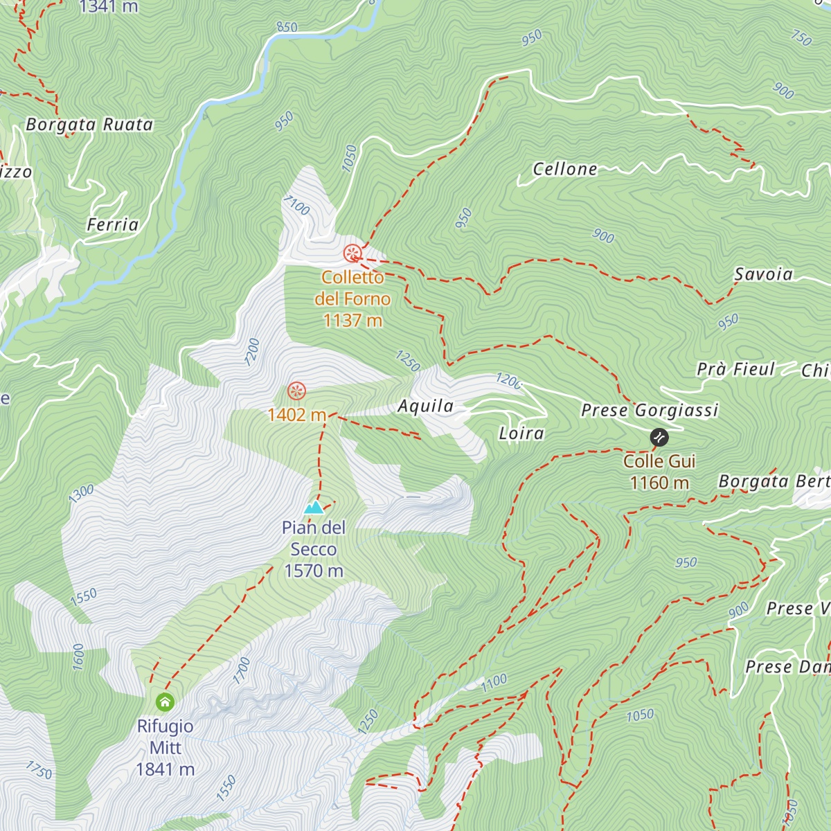 Ex stazione valle seggiovia map