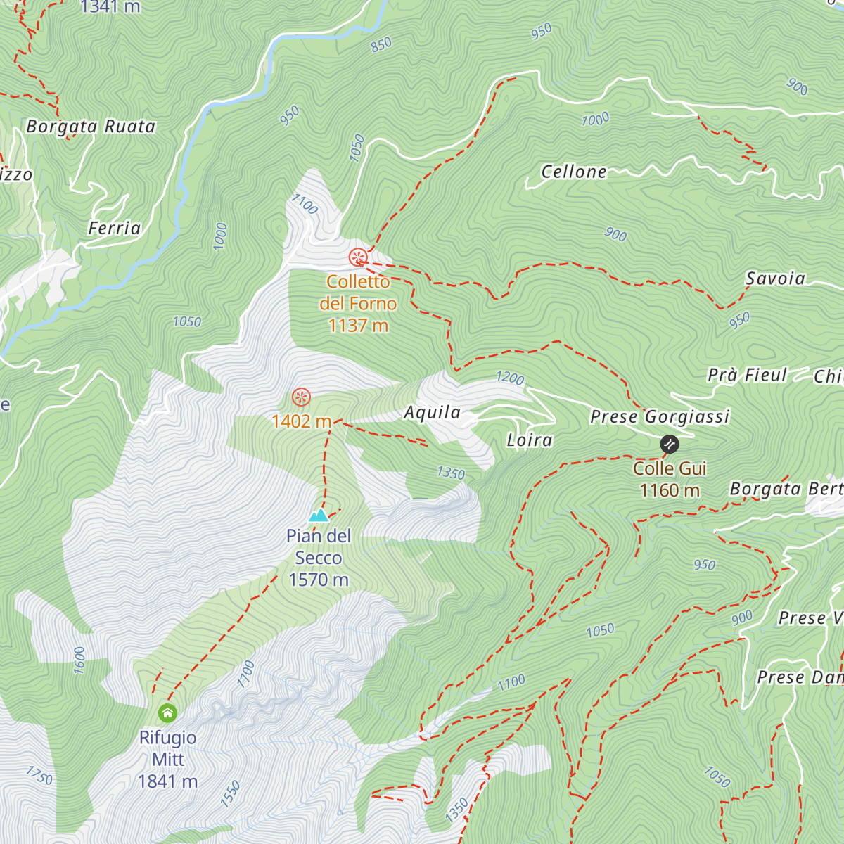 Ex stazione valle seggiovia map