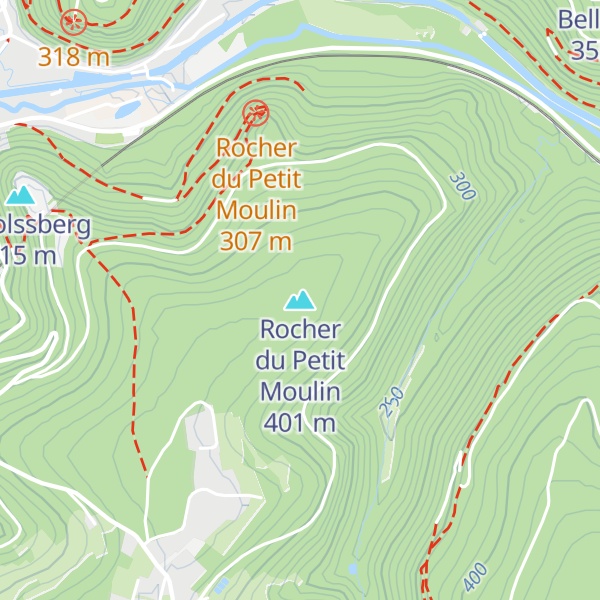 Map of Rocher du Petit Moulin