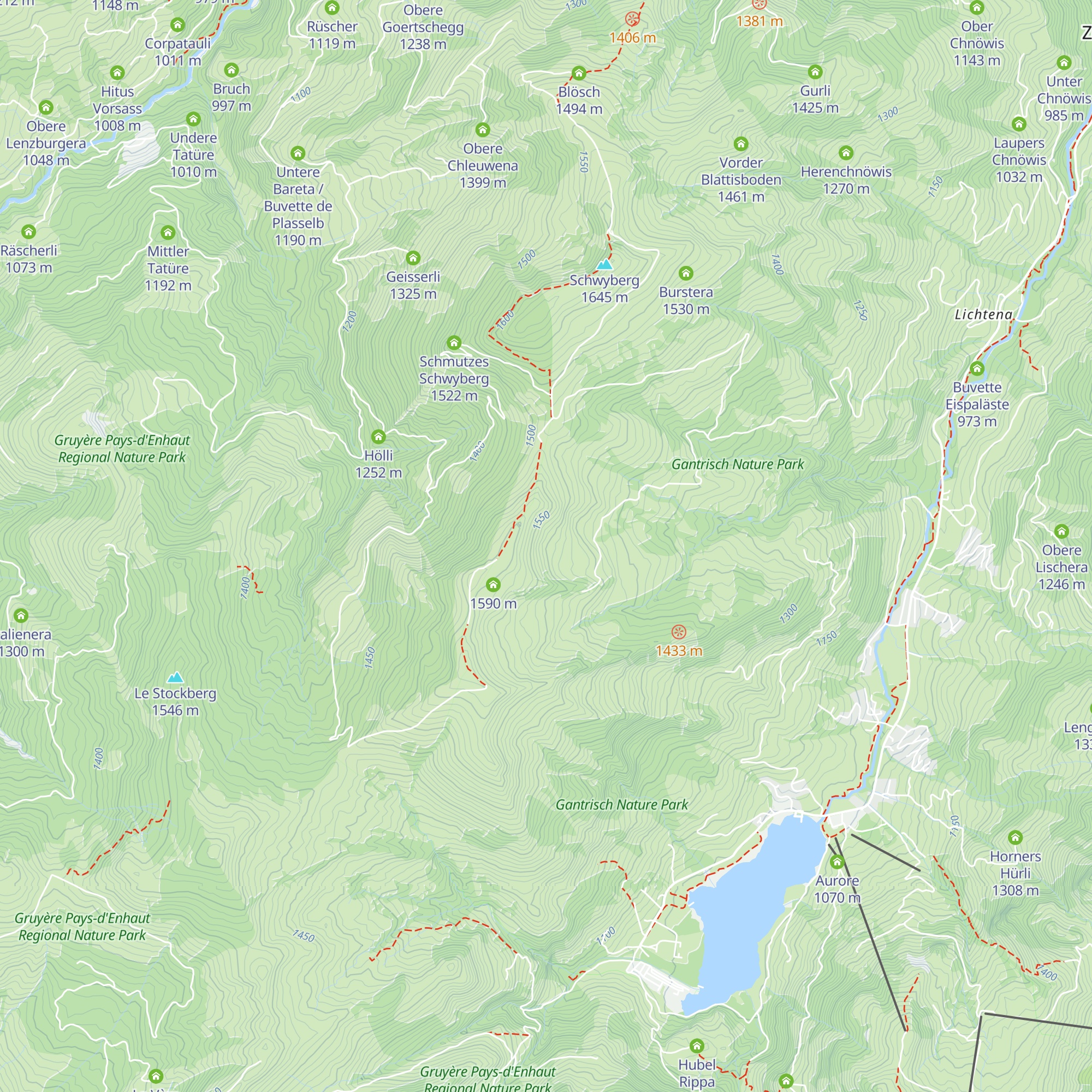 Bäriswyls Schwand map