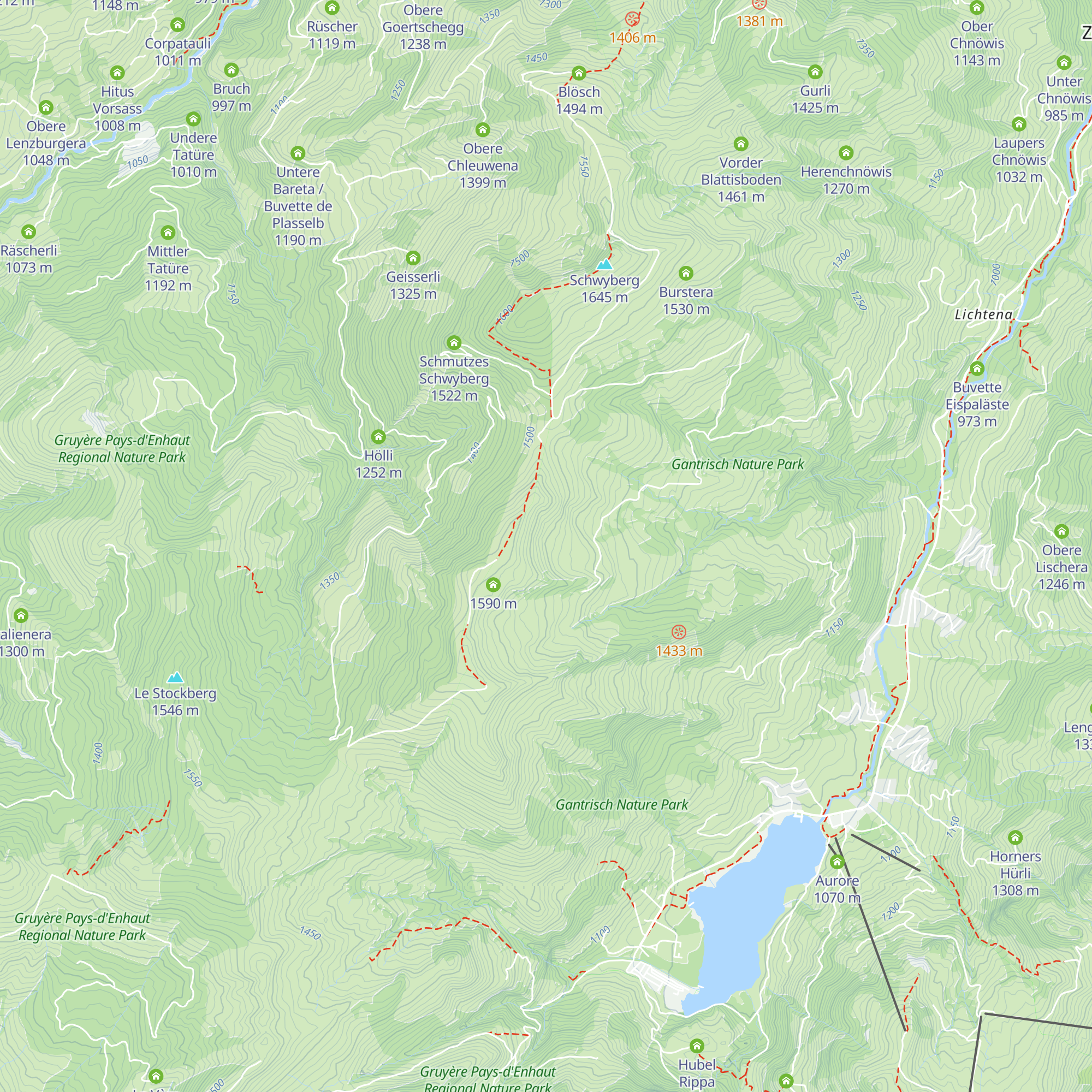 Bäriswyls Schwand map