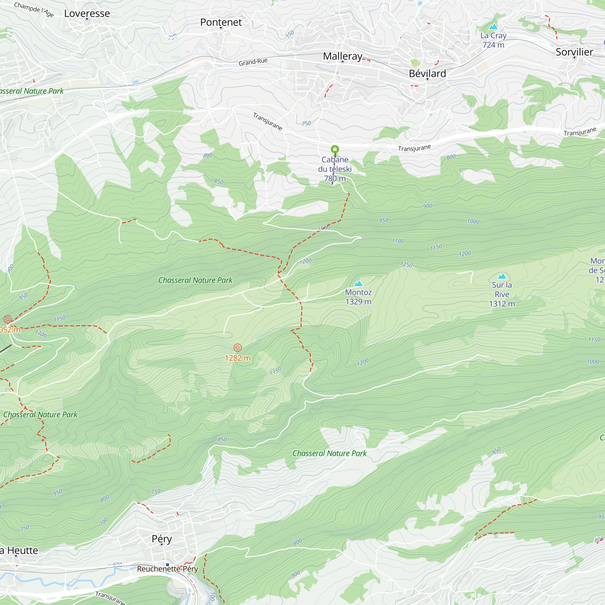 Cabane La Rochette map