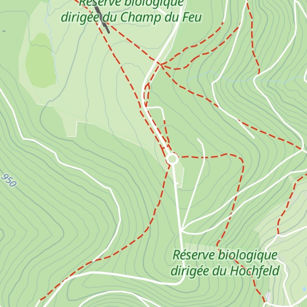 Map of Refuge du Champ du Feu