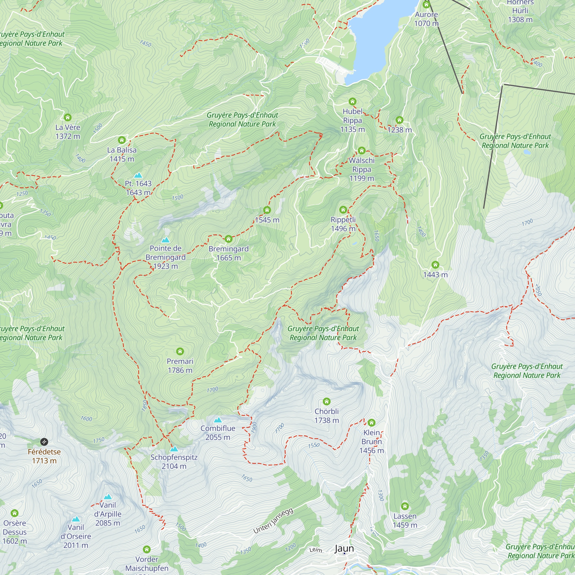 Brequettaz map