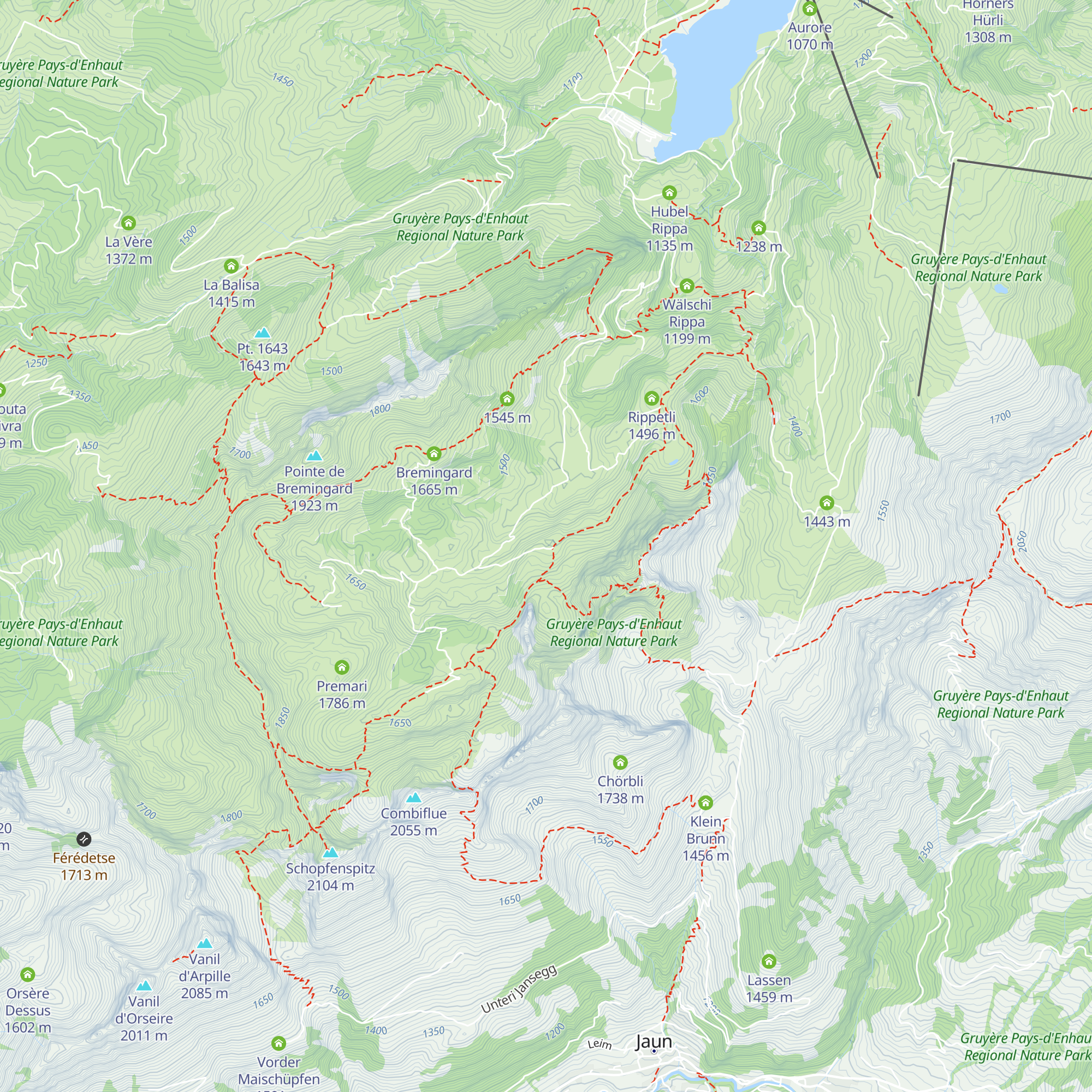 Brequettaz map