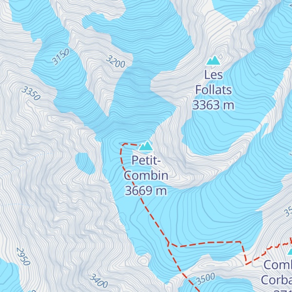 Map of Petit-Combin