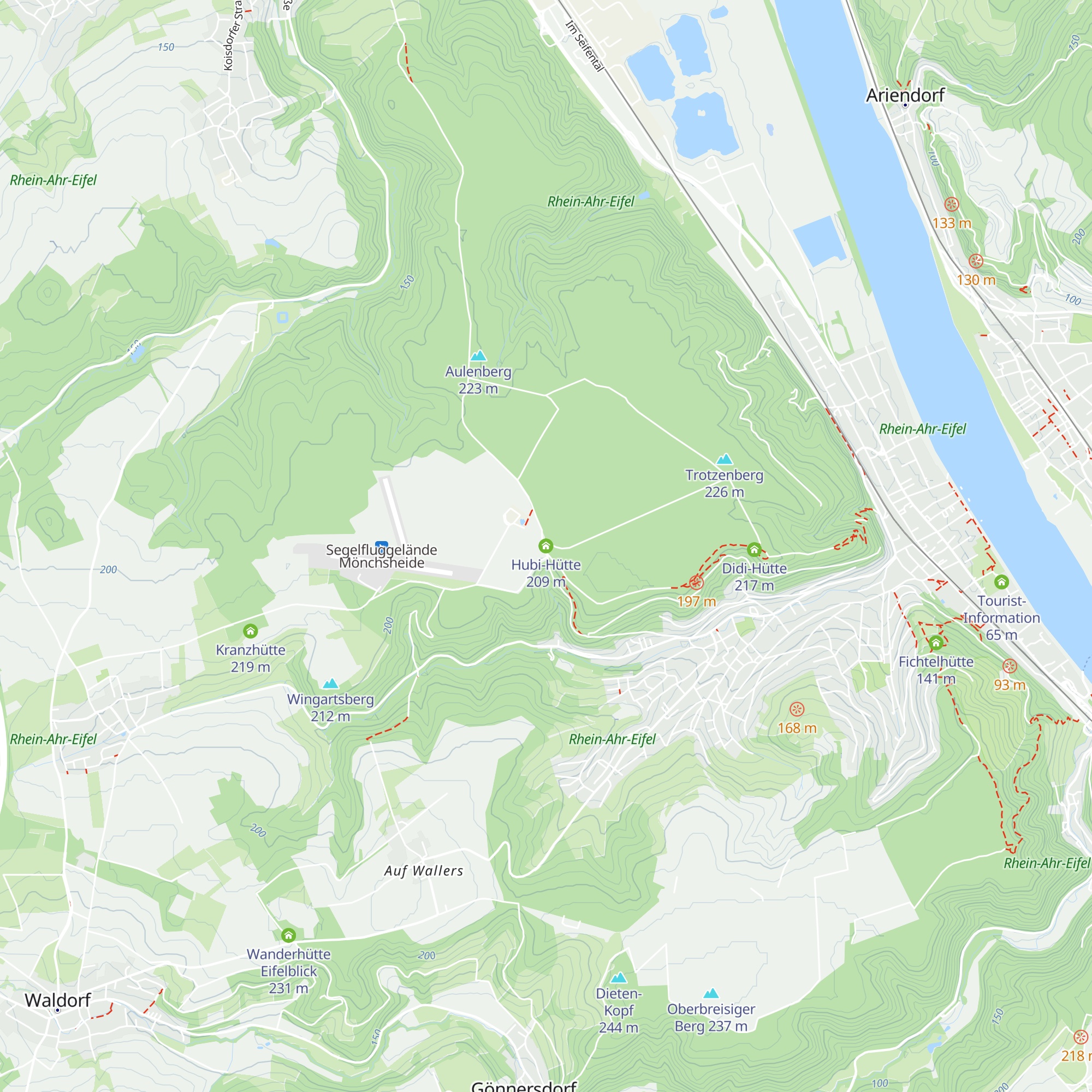 Hubi-Hütte map