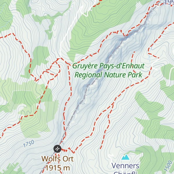 Map of Rüdigenspitze